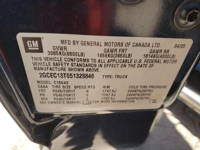 Photo 10 from auction – 2005 CHEVROLET SILVERADO with VIN 2GCEC13T051328846
