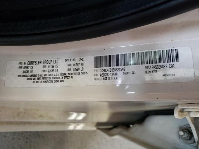 Photo 10 from auction – 2011 CHRYSLER 200 LX with VIN 1C3BC4FB3BN521546