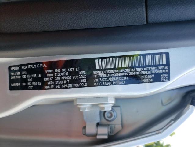 Photo 10 from auction – 2018 JEEP RENEGADE L with VIN ZACCJABB4JPJ20343