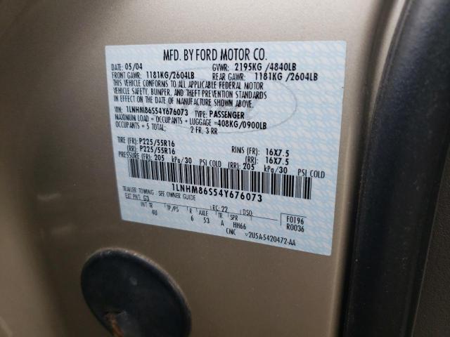 Photo 10 from auction – 2004 LINCOLN LS with VIN 1LNHM86S54Y676073