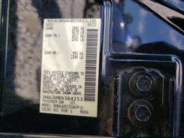 Photo 10 from auction – 2012 NISSAN ALTIMA BAS with VIN 1N4AL2AP8CN564253