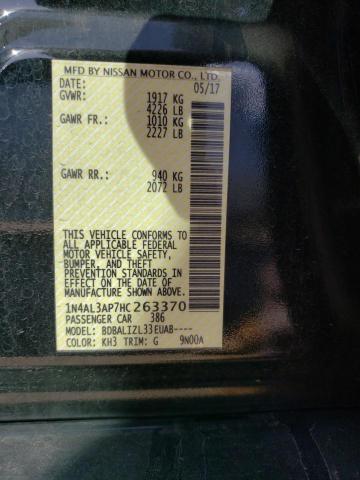 Photo 10 from auction – 2017 NISSAN ALTIMA 2.5 with VIN 1N4AL3AP7HC263370