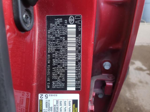 Photo 10 from auction – 2007 TOYOTA COROLLA CE with VIN 2T1BR32E97C745046