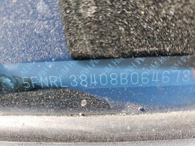 Photo 10 from auction – 2008 HONDA ODYSSEY EX with VIN 5FNRL38408B064673