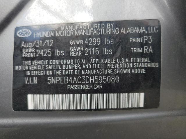 Photo 10 from auction – 2013 HYUNDAI SONATA GLS with VIN 5NPEB4AC3DH595080