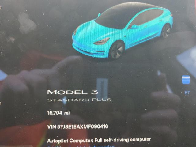 Photo 8 from auction – 2021 TESLA MODEL 3 with VIN 5YJ3E1EAXMF090416