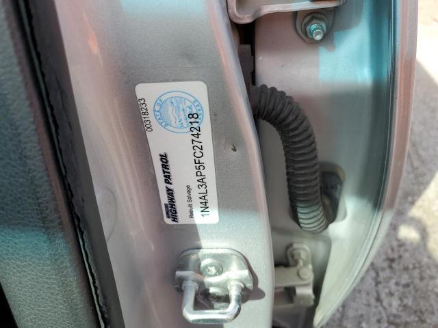 Photo 10 from auction – 2015 NISSAN ALTIMA 2.5 with VIN 1N4AL3AP5FC274218