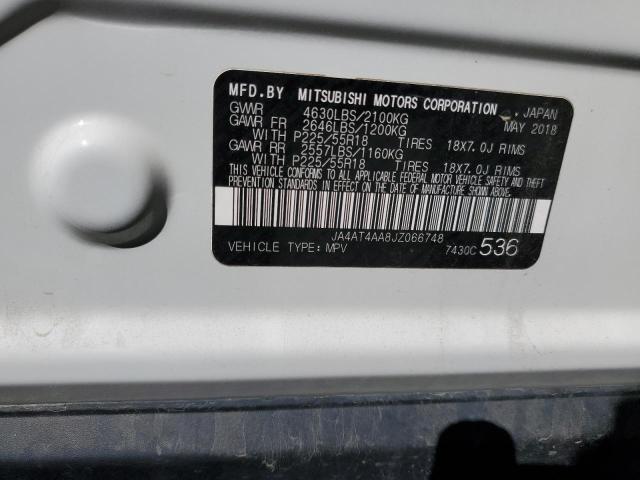 Photo 10 from auction – 2018 MITSUBISHI ECLIPSE CR with VIN JA4AT4AA8JZ066748