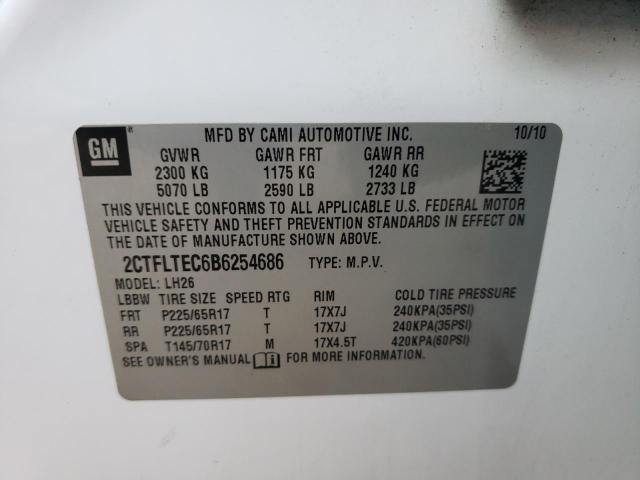 Photo 10 from auction – 2011 GMC TERRAIN SL with VIN 2CTFLTEC6B6254686