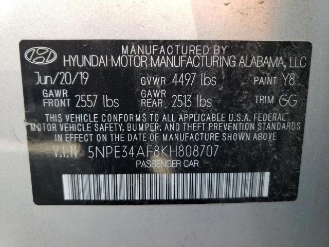 Photo 10 from auction – 2019 HYUNDAI SONATA LIM with VIN 5NPE34AF8KH808707