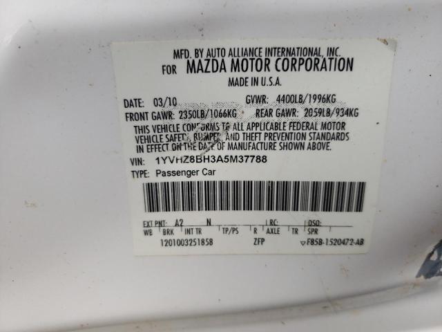 Photo 10 from auction – 2010 MAZDA 6 I with VIN 1YVHZ8BH3A5M37788