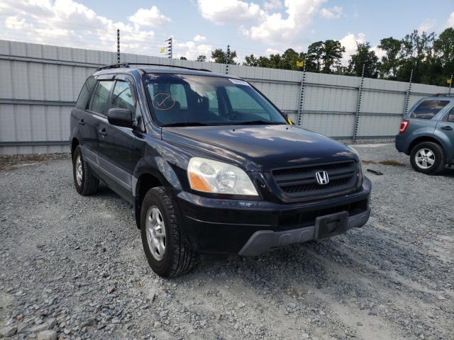 HONDA PILOT LX 2004 with VIN 2HKYF18164H587477 - Photo from auction