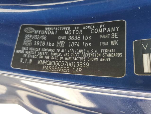 Photo 10 from auction – 2007 HYUNDAI ACCENT GS with VIN KMHCM36C57U019839