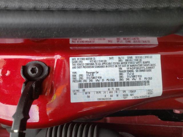 Photo 10 from auction – 2015 FORD FOCUS SE with VIN 1FADP3K27FL336657