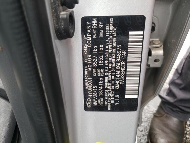 Photo 10 from auction – 2016 HYUNDAI ACCENT SE with VIN KMHCT4AEXGU948975