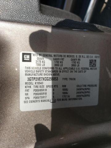 Photo 10 from auction – 2012 GMC SIERRA K15 with VIN 3GTP2VE7XCG256853