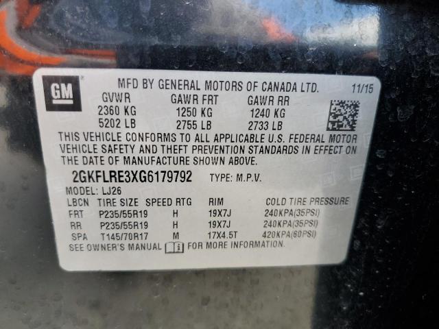 Photo 10 from auction – 2016 GMC TERRAIN DE with VIN 2GKFLRE3XG6179792