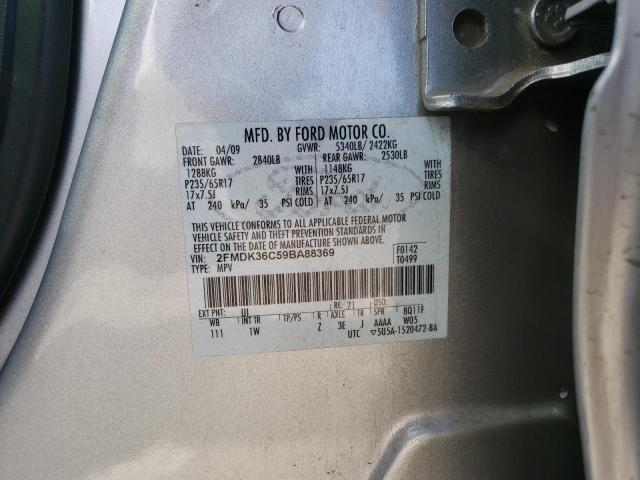 Photo 10 from auction – 2009 FORD EDGE SE with VIN 2FMDK36C59BA88369