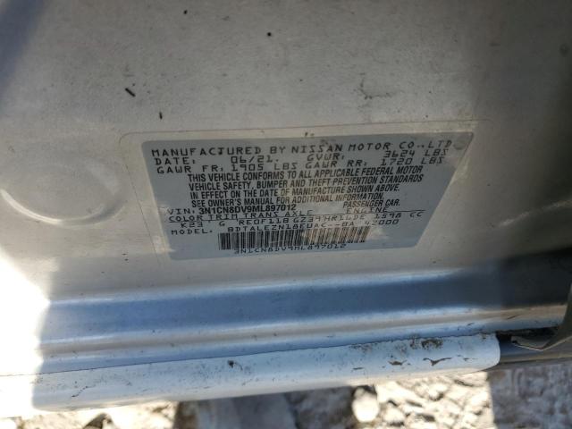 Photo 10 from auction – 2021 NISSAN VERSA S with VIN 3N1CN8DV9ML897012