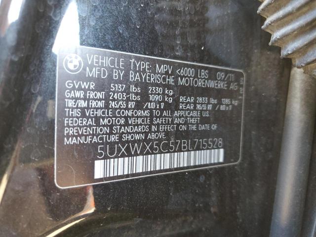Photo 10 from auction – 2011 BMW X3 XDRIVE2 with VIN 5UXWX5C57BL715528