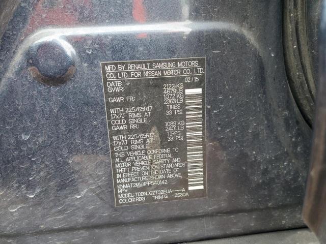 Photo 10 from auction – 2015 NISSAN ROGUE S with VIN KNMAT2MV4FP540142