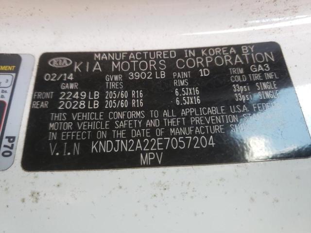 Photo 10 from auction – 2014 KIA SOUL with VIN KNDJN2A22E7057204