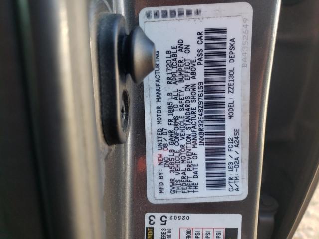 Photo 10 from auction – 2008 TOYOTA COROLLA CE with VIN 1NXBR32E48Z976159