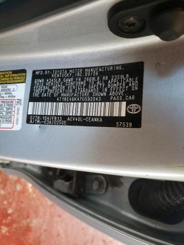 Photo 10 from auction – 2007 TOYOTA CAMRY CE with VIN 4T1BE46K47U592043
