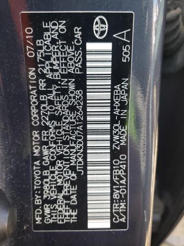 Photo 10 from auction – 2010 TOYOTA PRIUS with VIN JTDKN3DU7A1264238