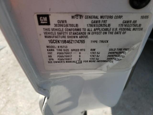 Photo 10 from auction – 2006 CHEVROLET SILVERADO with VIN 1GCEK19B46Z174765