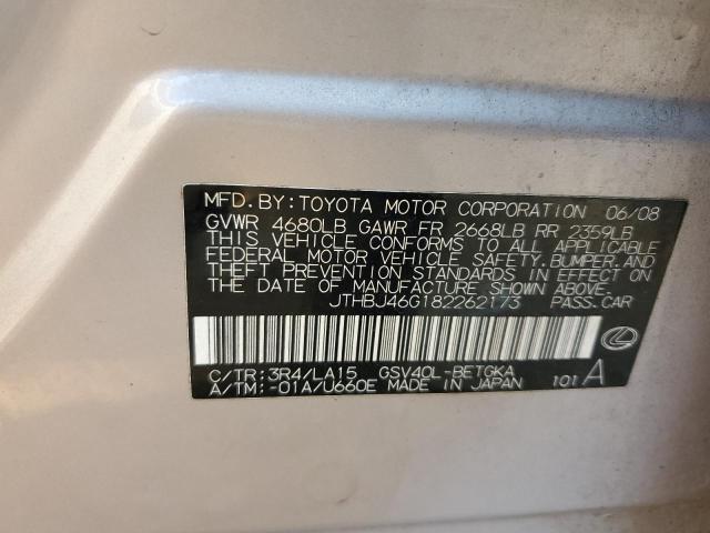 صورة رقم 10 من المزاد - 2008 LEXUS ES 350 مع VIN JTHBJ46G182262173