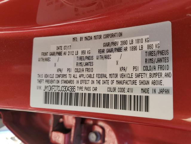 Photo 10 from auction – 2018 MAZDA CX-3 GRAND with VIN JM1DKFD70J0304386