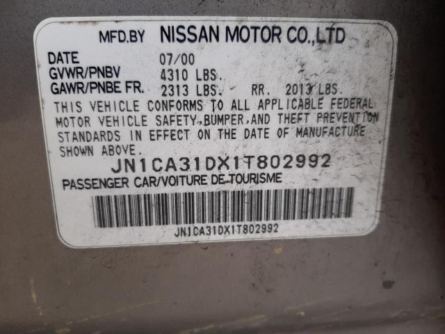 Photo 10 from auction – 2001 NISSAN MAXIMA GXE with VIN JN1CA31DX1T802992
