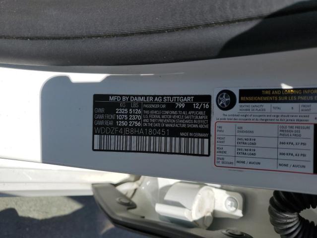 Photo 10 from auction – 2017 MERCEDES-BENZ E 300 with VIN WDDZF4JB8HA180451