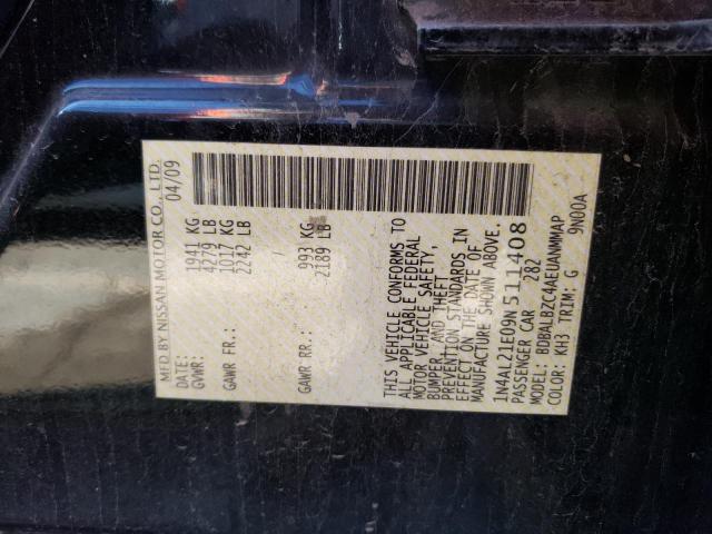 Photo 10 from auction – 2009 NISSAN ALTIMA 2.5 with VIN 1N4AL21E09N511408