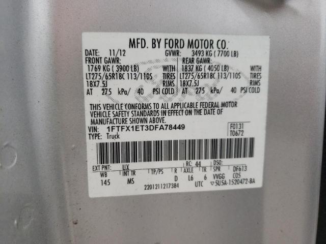 Photo 10 from auction – 2013 FORD F150 SUPER with VIN 1FTFX1ET3DFA78449