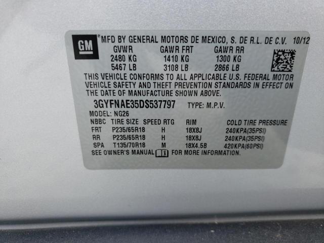 Photo 10 from auction – 2013 CADILLAC SRX with VIN 3GYFNAE35DS537797