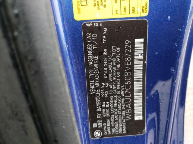 Photo 10 from auction – 2011 BMW 128 I with VIN WBAUL7C50BVE87229