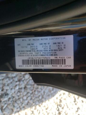 Zdjęcie 10 z aukcji – 2013 MAZDA 3 I z VIN JM1BL1U76D1769650