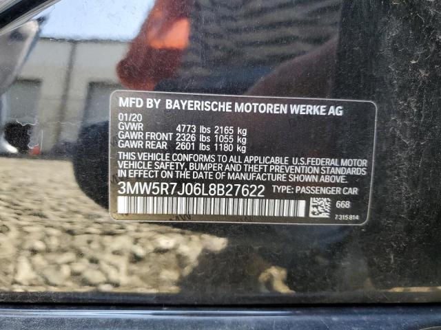 Photo 10 from auction – 2020 BMW 330XI with VIN 3MW5R7J06L8B27622