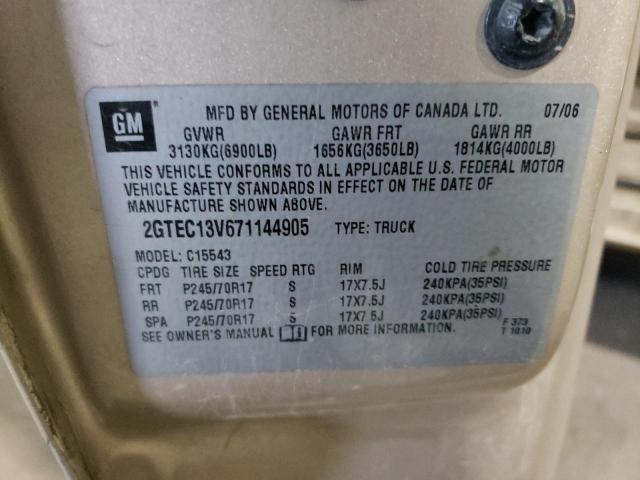 Photo 10 from auction – 2007 GMC NEW SIERRA with VIN 2GTEC13V671144905