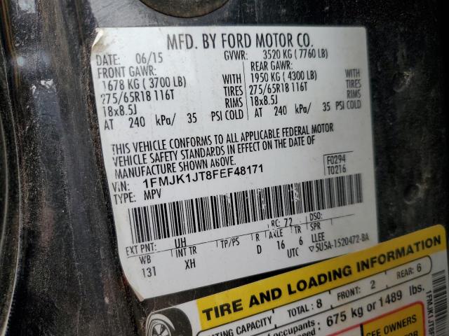 Photo 10 from auction – 2015 FORD EXPEDITION with VIN 1FMJK1JT8FEF48171
