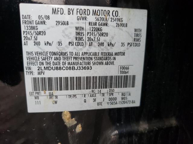 Photo 10 from auction – 2008 LINCOLN MKX with VIN 2LMDU88C08BJ33693
