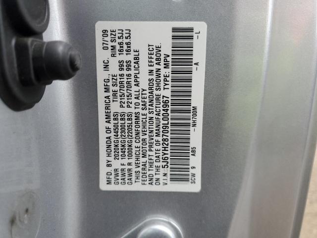 Photo 10 from auction – 2009 HONDA ELEMENT EX with VIN 5J6YH28709L004967