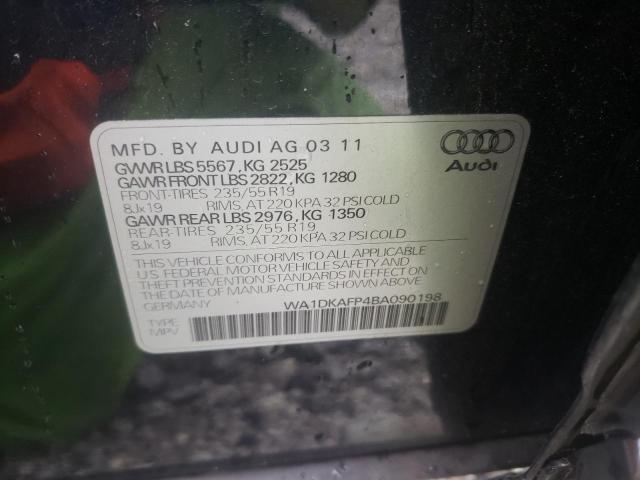 Photo 10 from auction – 2011 AUDI Q5 PREMIUM with VIN WA1DKAFP4BA090198