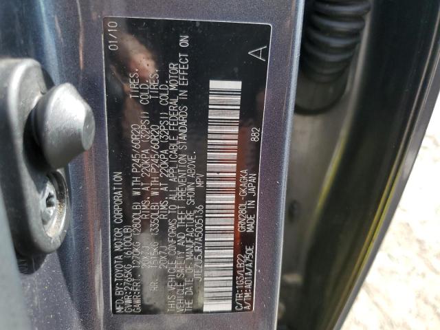Photo 10 from auction – 2010 TOYOTA 4RUNNER SR with VIN JTEZU5JR7A5005136