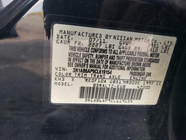 Photo 10 from auction – 2012 NISSAN SENTRA 2.0 with VIN 3N1AB6AP9CL619154