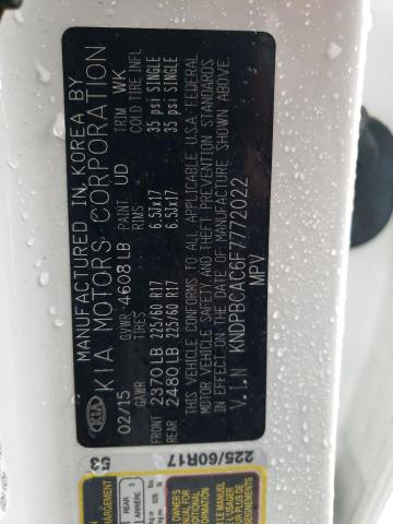 Photo 10 from auction – 2015 KIA SPORTAGE L with VIN KNDPBCAC6F7772022