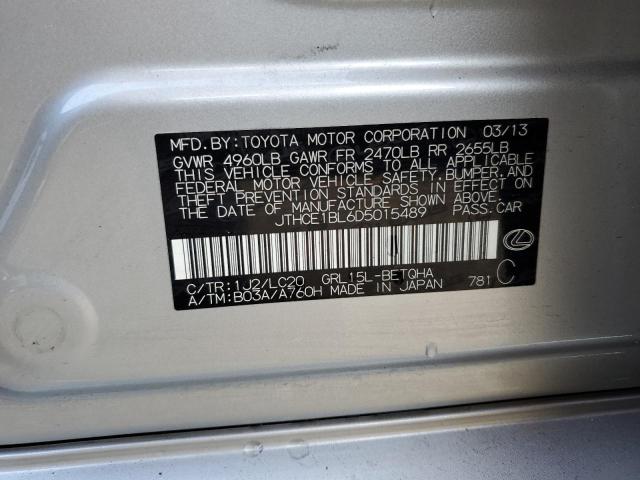 Photo 10 from auction – 2013 LEXUS GS 350 with VIN JTHCE1BL6D5015489
