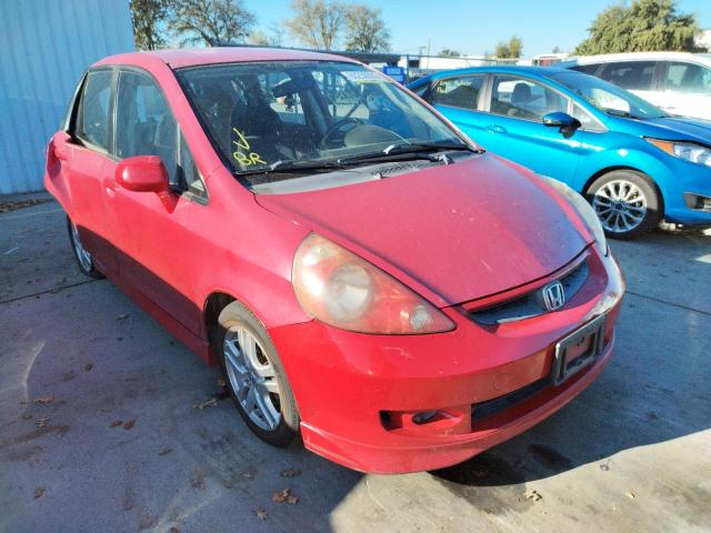HONDA FIT S 2007 with VIN JHMGD37627S040043 - Photo from auction